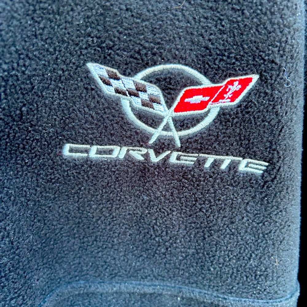 100% Polyester Fleece Jacket , Corvette, Men’s size XXL, Black - Picture 2 of 10